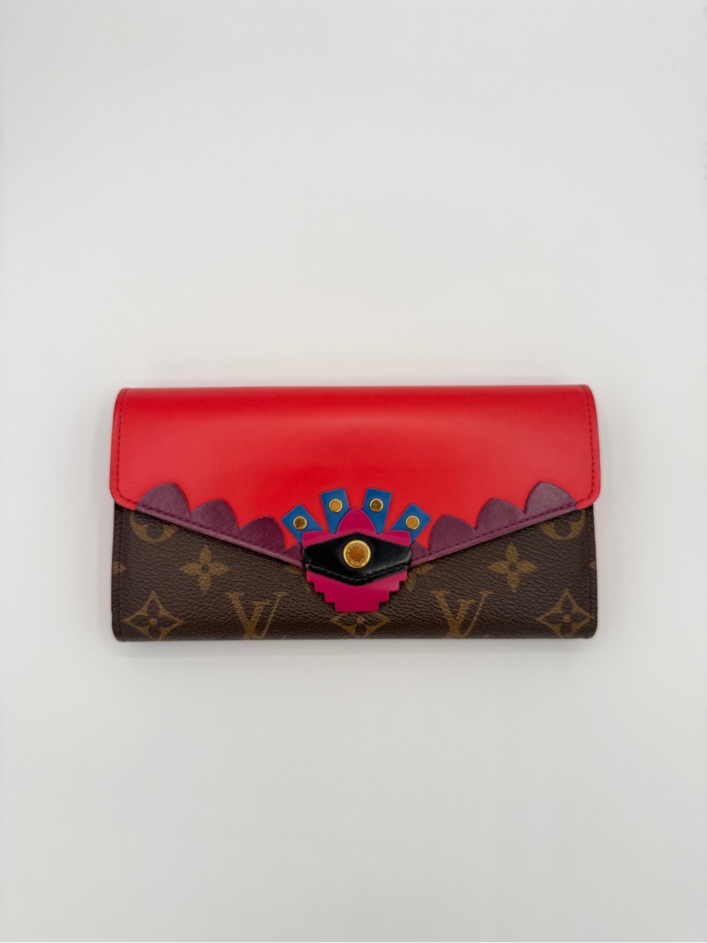 Louis Vuitton Sarah Wallet Totem Flamingo Monogram Limited Edition Full Set